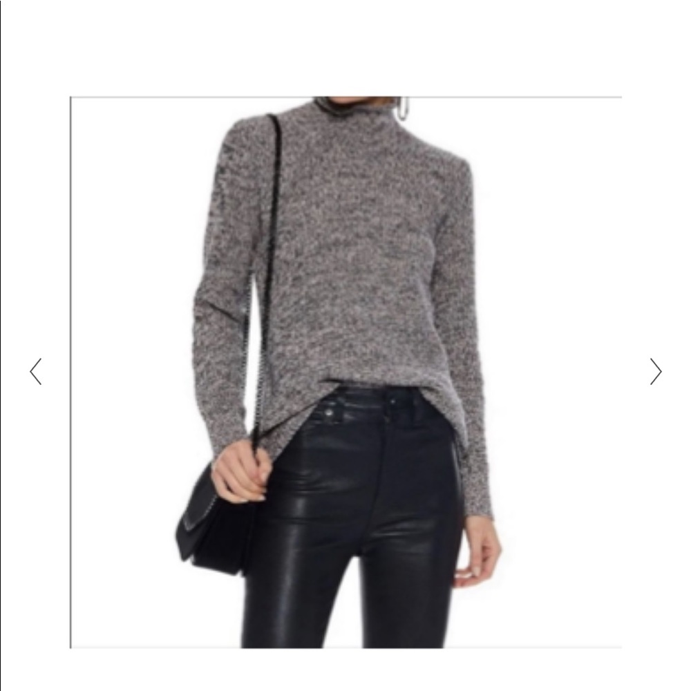 Joie 	Adaliz marled cotton and cashmere-blend sweater
